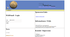 Desktop Screenshot of marsmail.de